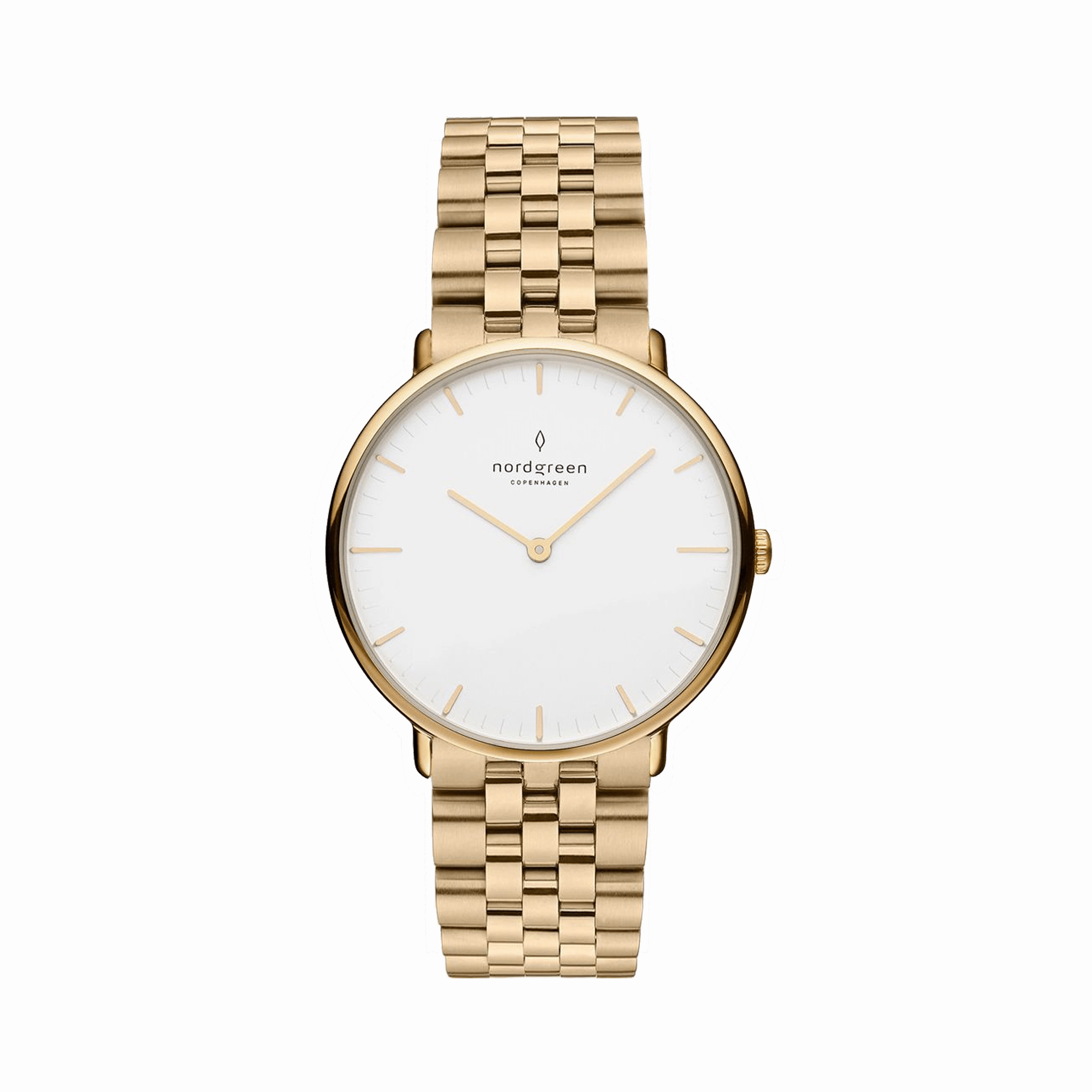 Nordgreen Women's Native 32mm 5 Link Bracelet Gold Dress Watch