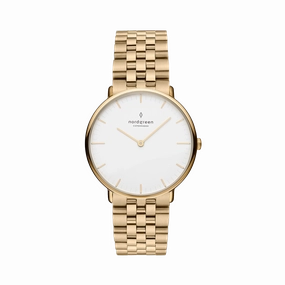Nordgreen Women's Native 32mm 5 Link Bracelet Gold Dress Watch