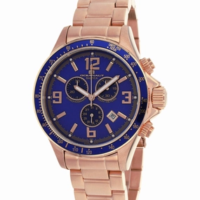 Oceanaut Men's Watch - Baltica Blue Dial Plated Stainless Steel Bracelet | OC3332
