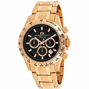 Oceanaut Men's Watch - Biarritz Black Dial Plated Stainless Steel Bracelet | OC6119