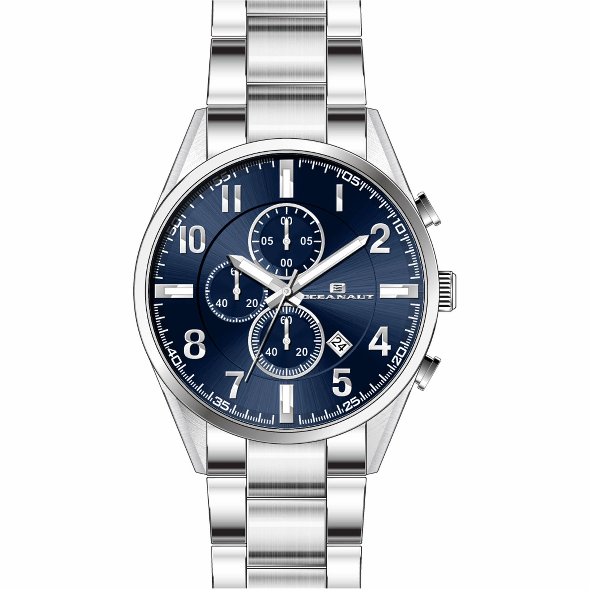Oceanaut Men's Watch - Escapade Quartz Blue Dial Stainless Steel Bracelet | OC5852
