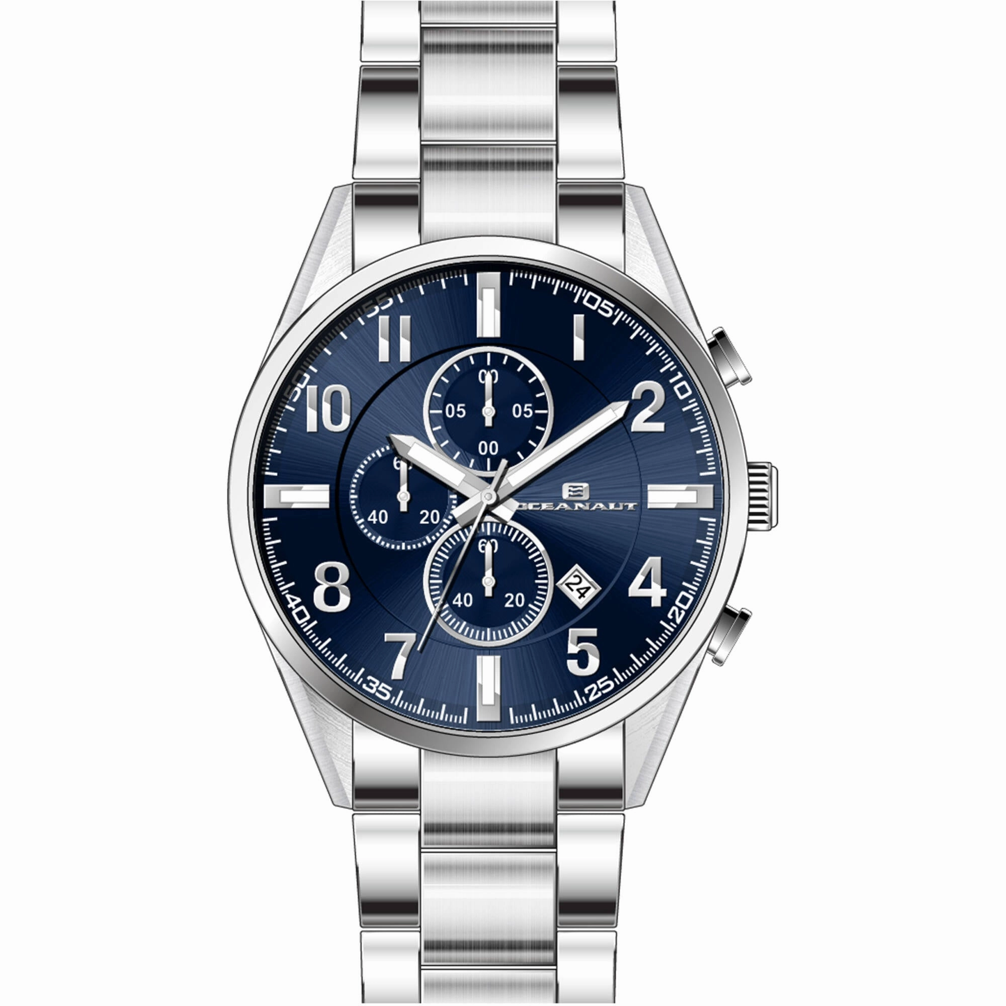 Oceanaut Men's Watch - Escapade Quartz Blue Dial Stainless Steel Bracelet | OC5852