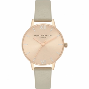 Olivia Burton Rose Gold and Steel Grey Ladies Watch OB16EN11