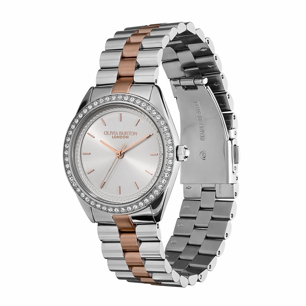 Olivia Burton Sports Luxe Two Tone Ladies Watch 24000138