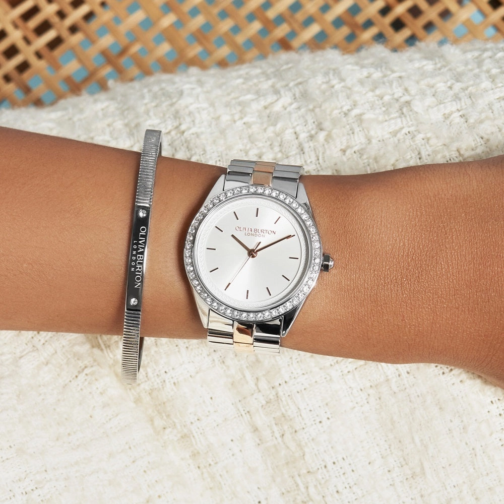 Olivia Burton Sports Luxe Two Tone Ladies Watch 24000138