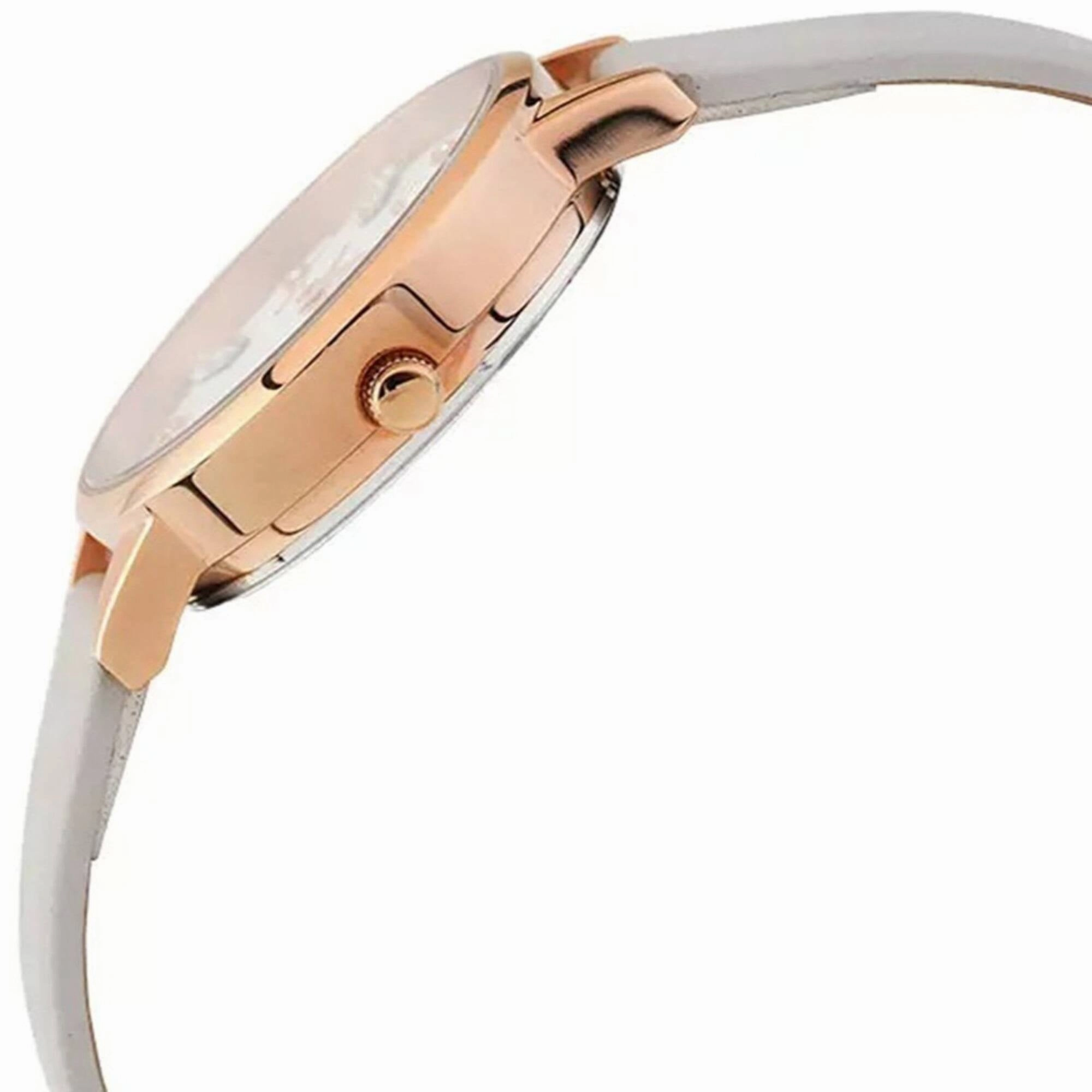 Olivia Burton Women's Watch - Bejewelled Bee White Dial Pink Strap | OB16EX141