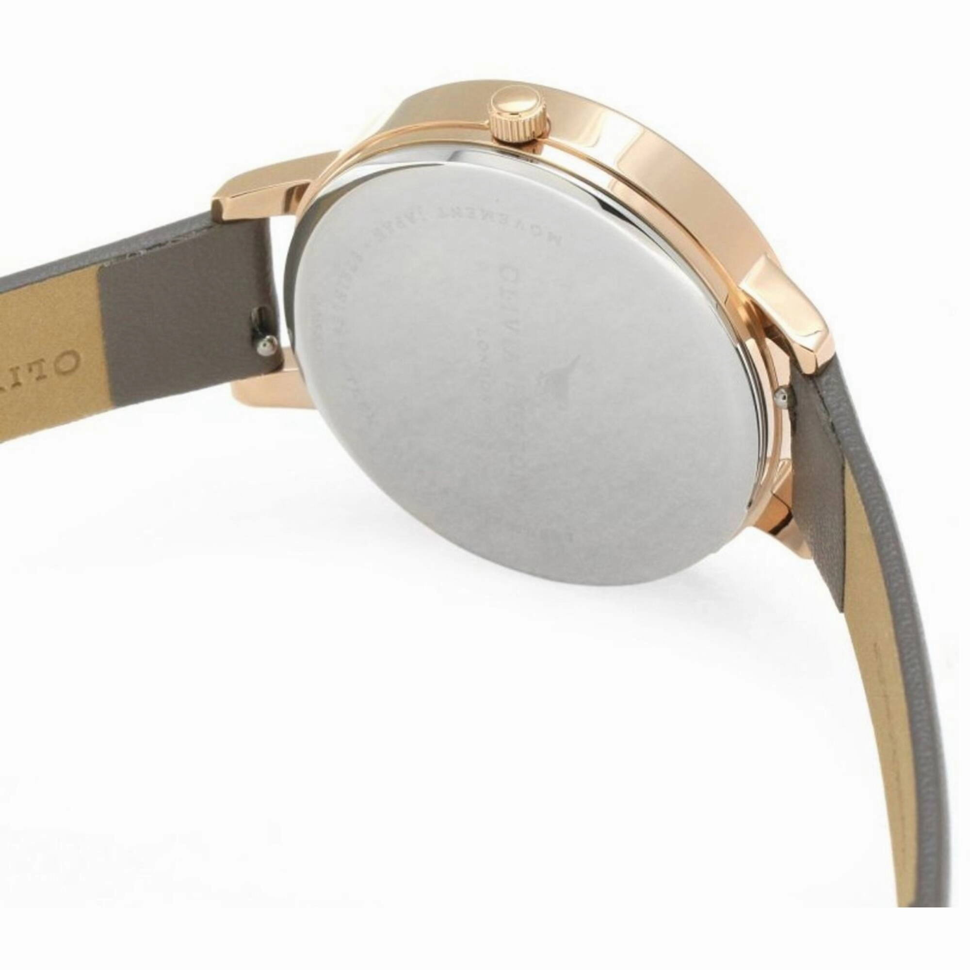 Olivia Burton Women's Watch - Celestial Quartz Grey Dial Leather Strap | OB16GD55