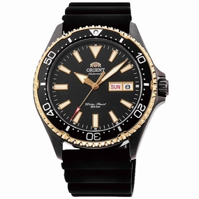 Orient Men's Automatic Watch - Kamasu Black Dial Silicone Strap | RA-AA0005B19A/B