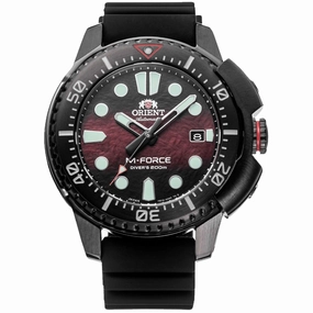 Orient Men's Automatic Watch - M-Force Red and Black Dial Grey Case | RA-AC0L09R00B
