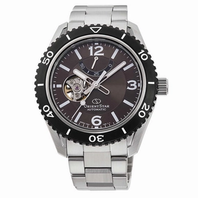 Orient Men's Automatic Watch - Star Open Heart Brown Dial Bracelet | RA-AT0102Y00B