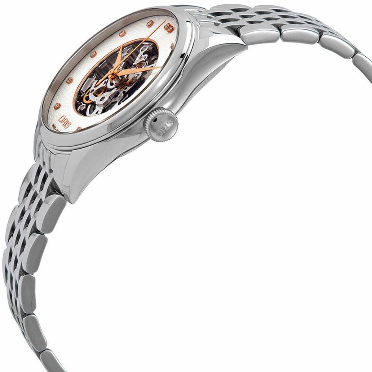 Oris Women's Automatic Watch - Artelier Silver Steel Bracelet | 01 560 7724 4031MB