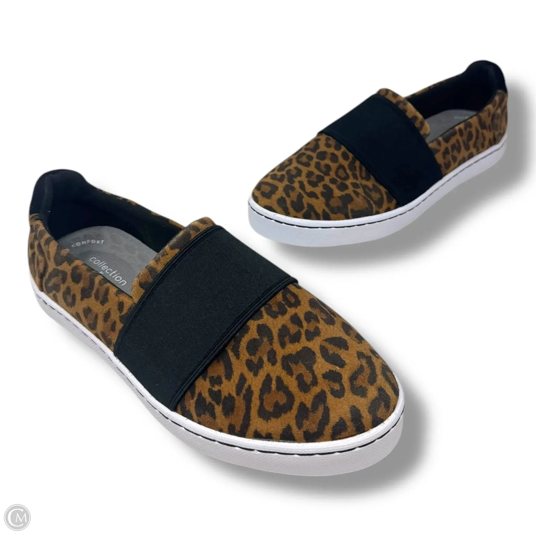 Pawley Wes Womens Suede Slip-On Sneakers By Clarks In Leopard Print, Size: 7