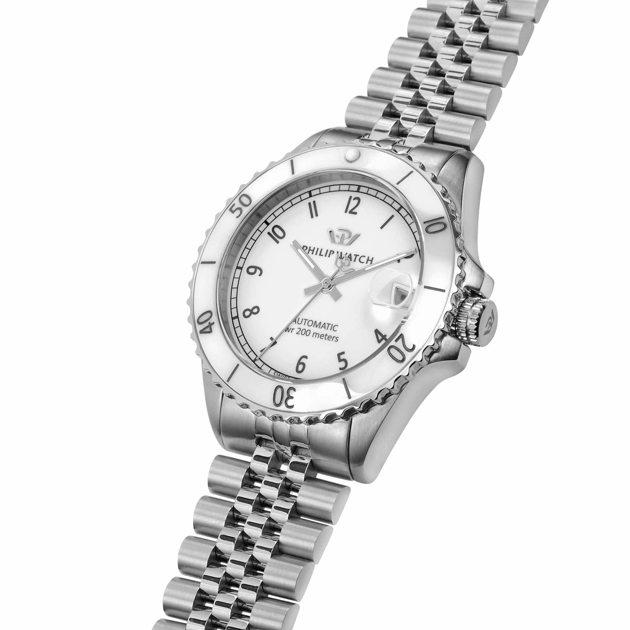 Philip Watch Caribe Swiss Made Diving Stainless Steel Ladies Automatic
