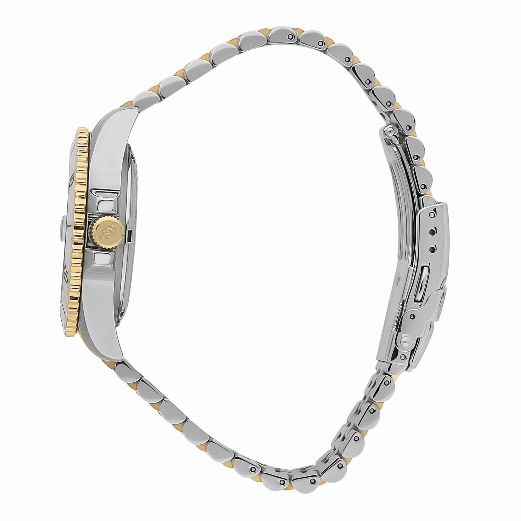 Philip Watch Caribe Swiss Made Diving Two Tone Ladies Automatic