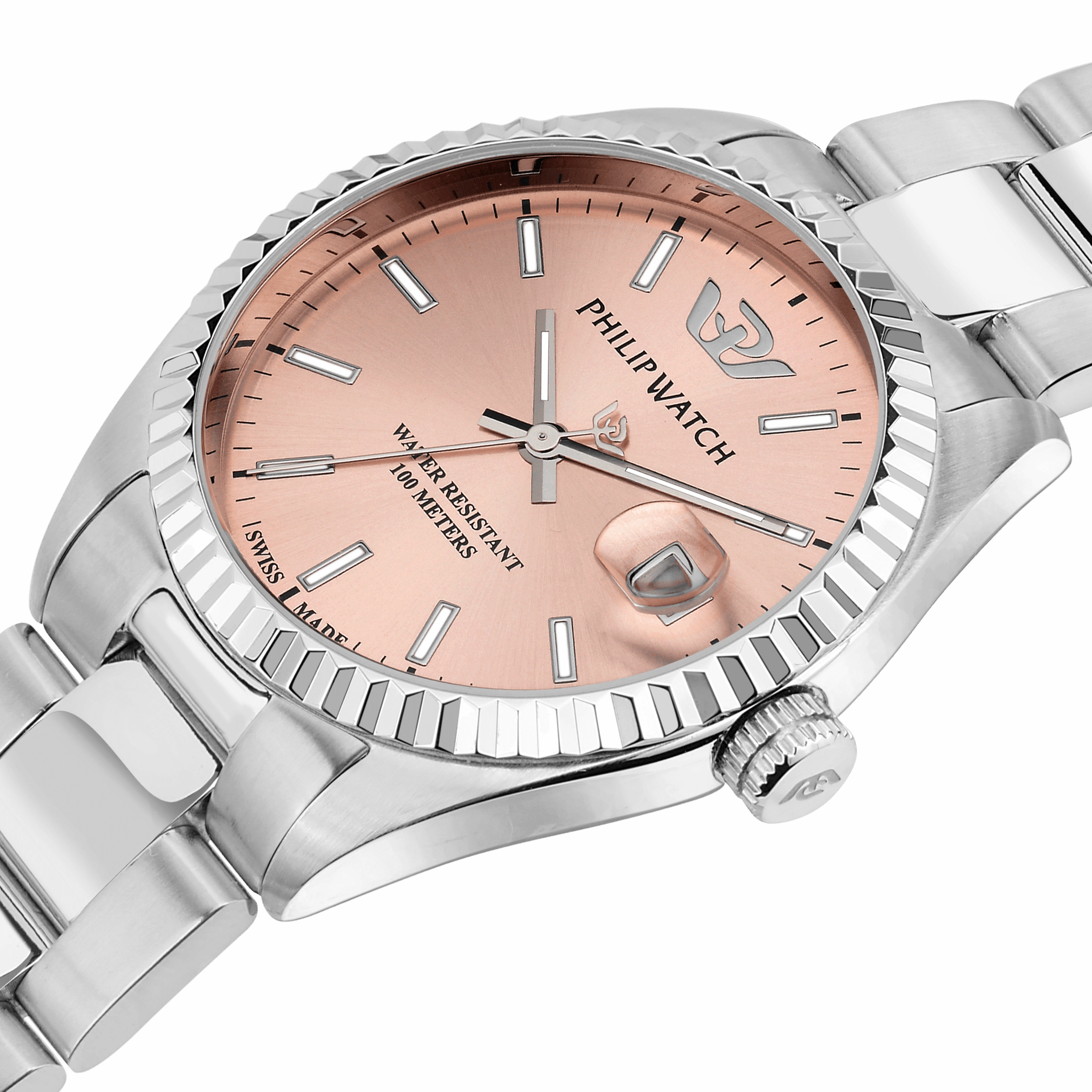 Philip Watch Swiss Made Caribe Pink 35mm Women's Watch
