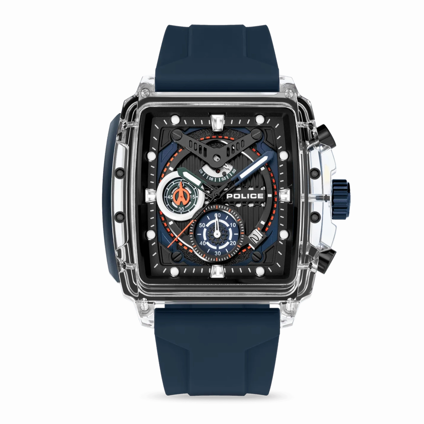 Police Clout Gents Watch Set With 3 Silicone Stap