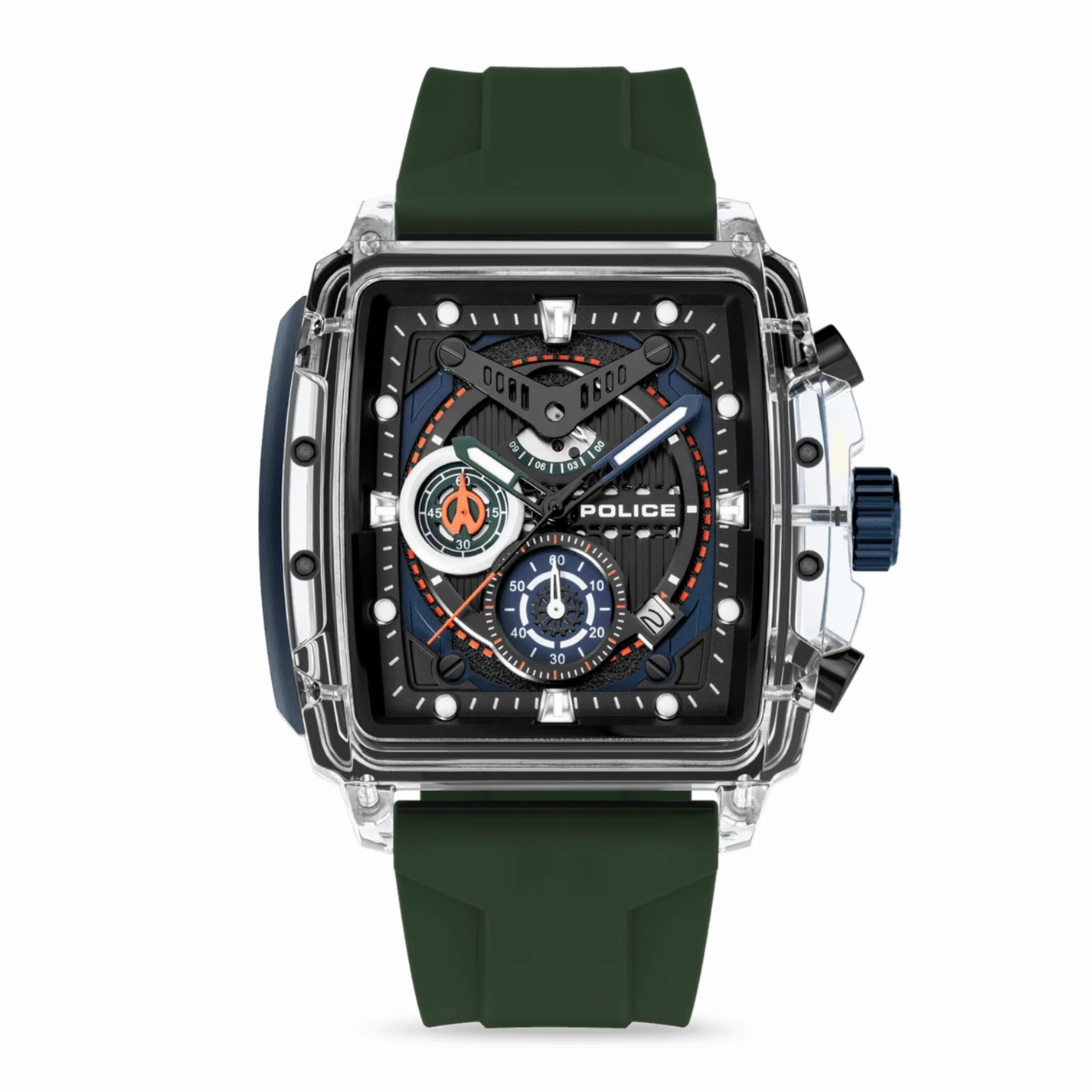 Police Clout Gents Watch Set With 3 Silicone Stap