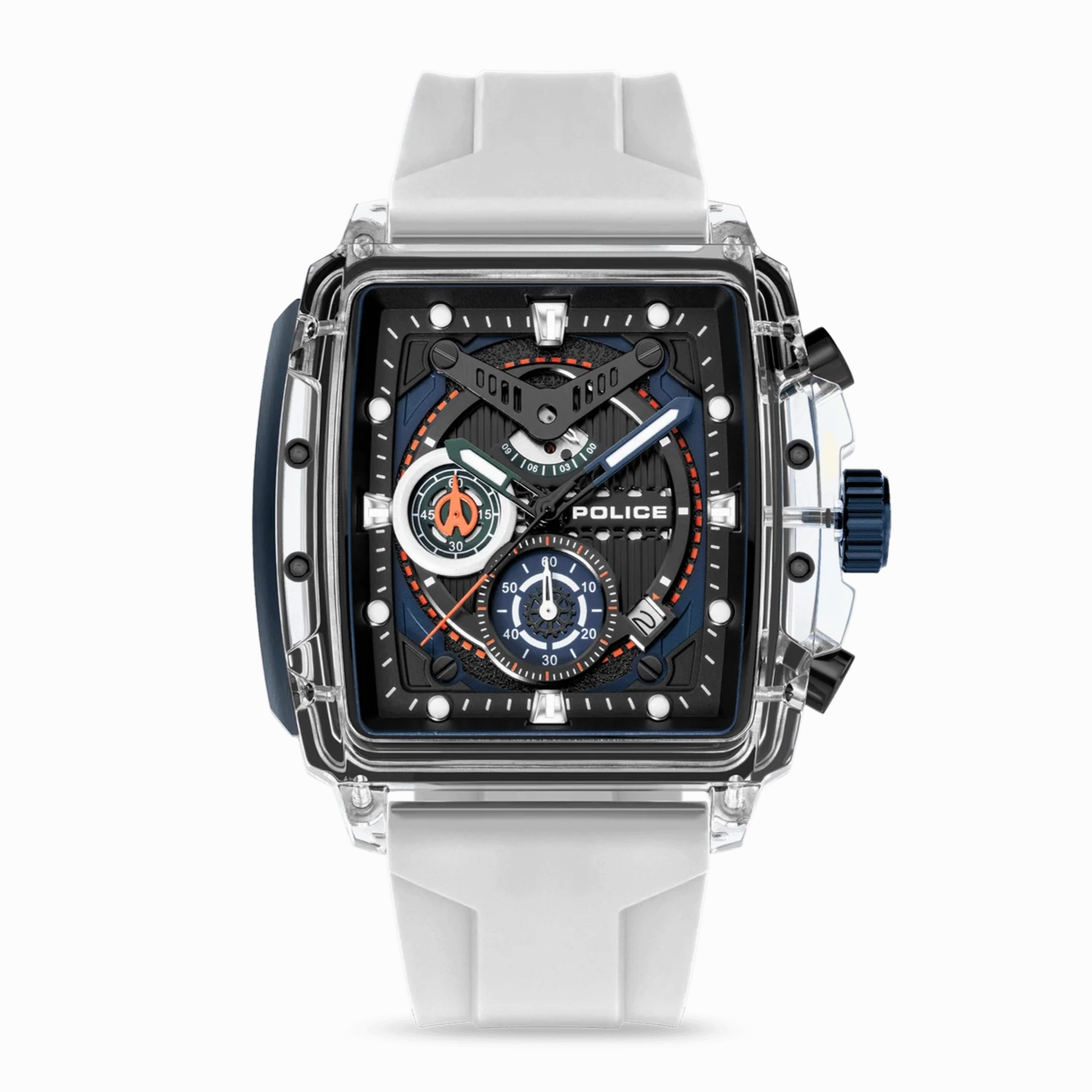Police Clout Gents Watch Set With 3 Silicone Stap