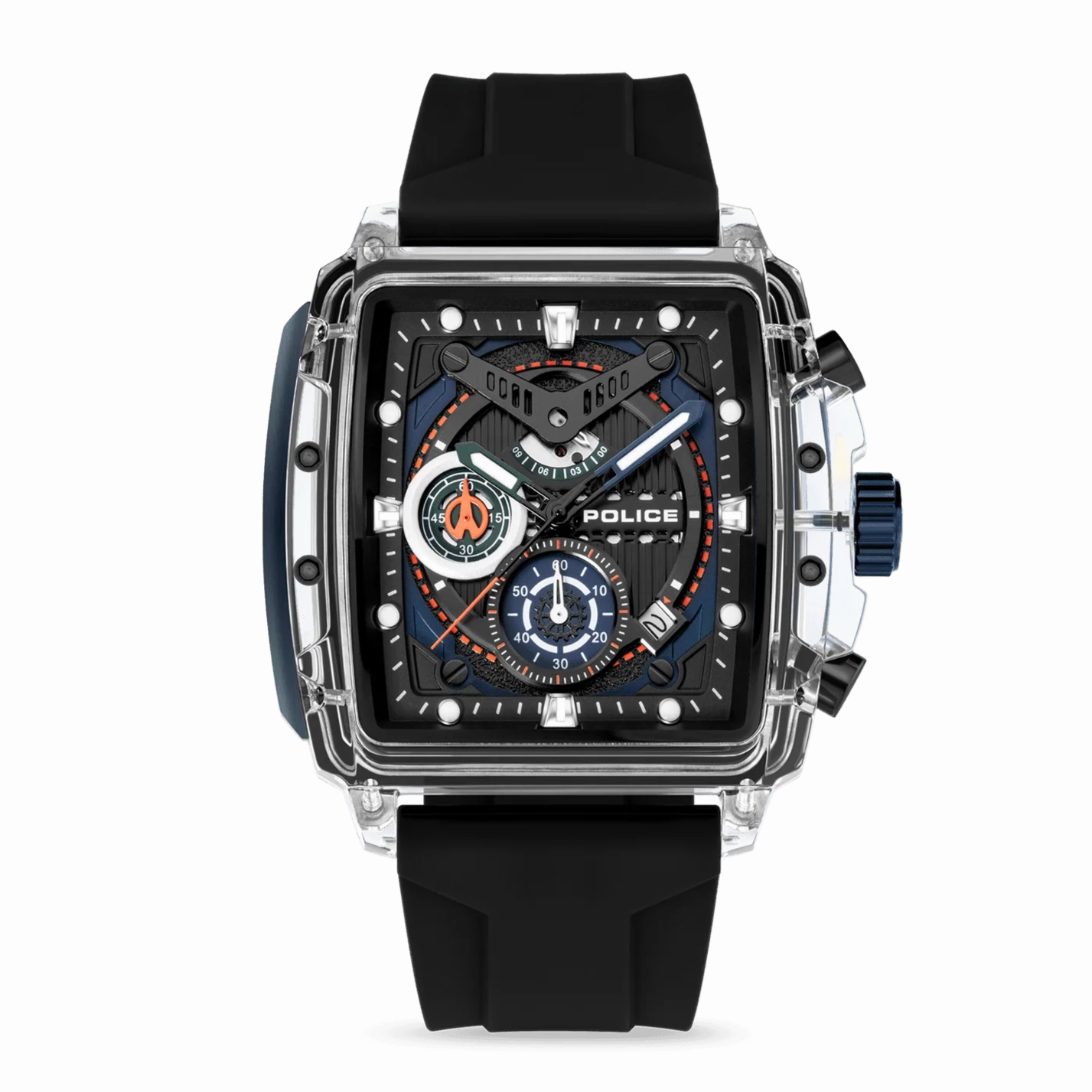 Police Clout Gents Watch Set With 3 Silicone Stap