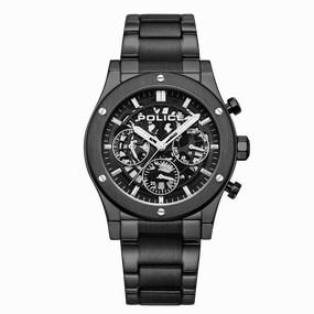 Police Knotty Gents Black Dial Watch