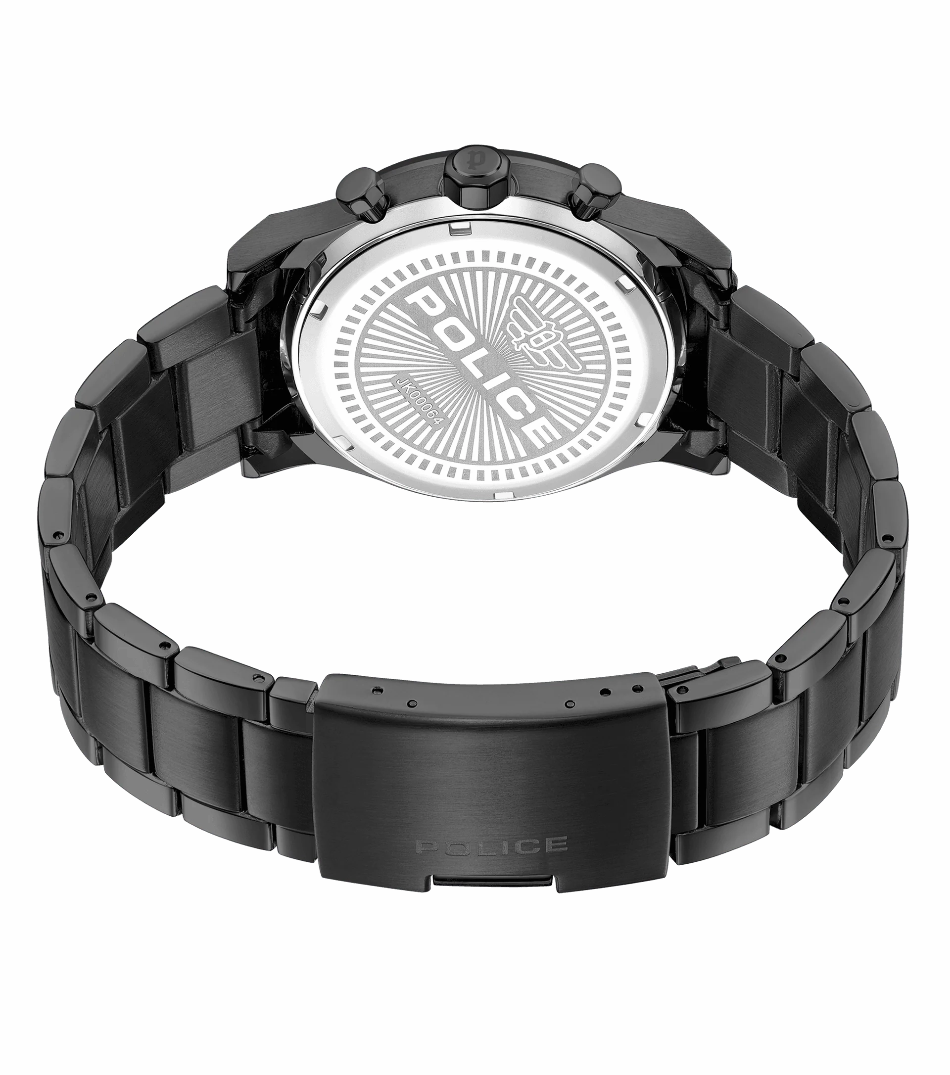 Police Knotty Gents Black Dial Watch