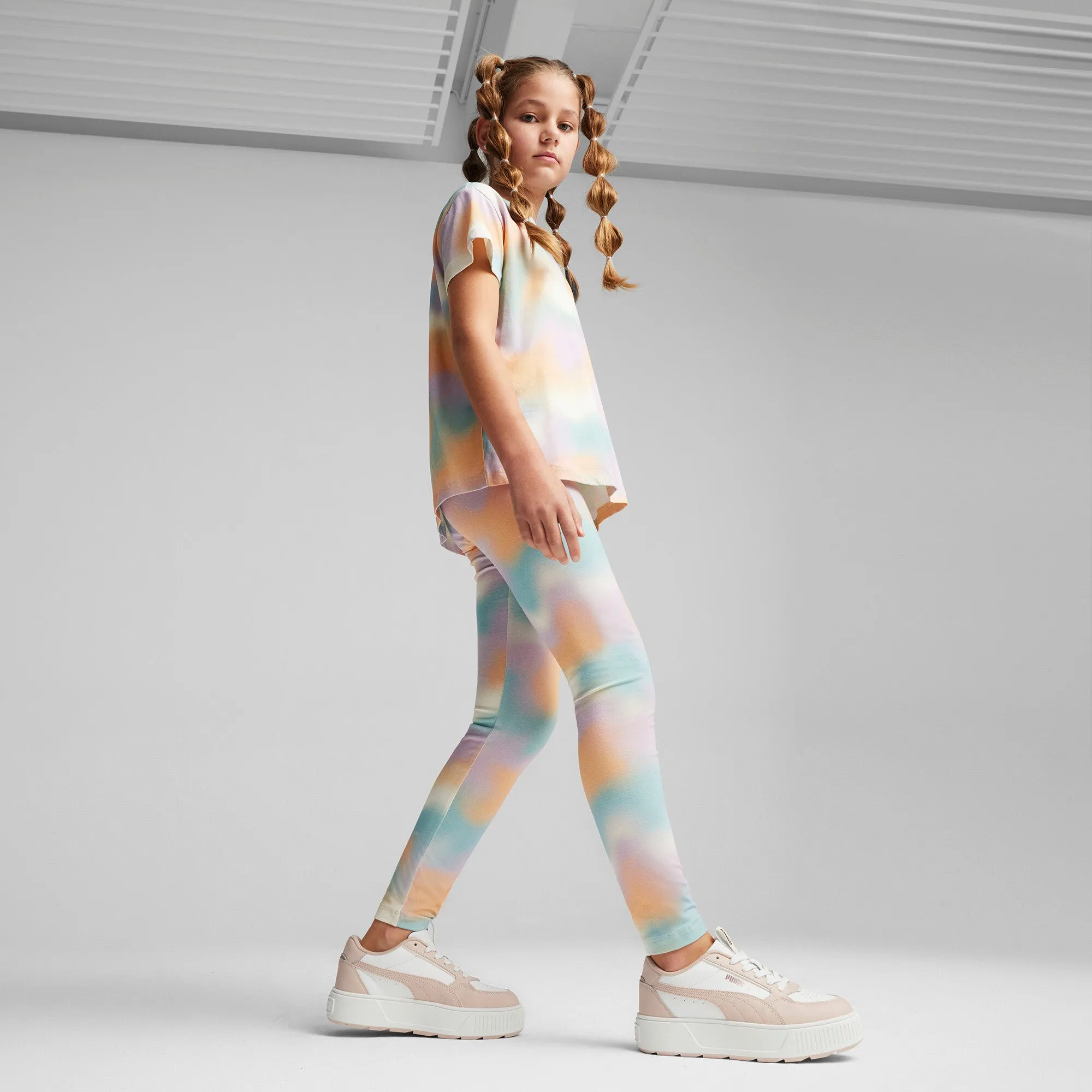 PUMA Big Kids' Girls' ESS  SUMMER DAZE Leggings