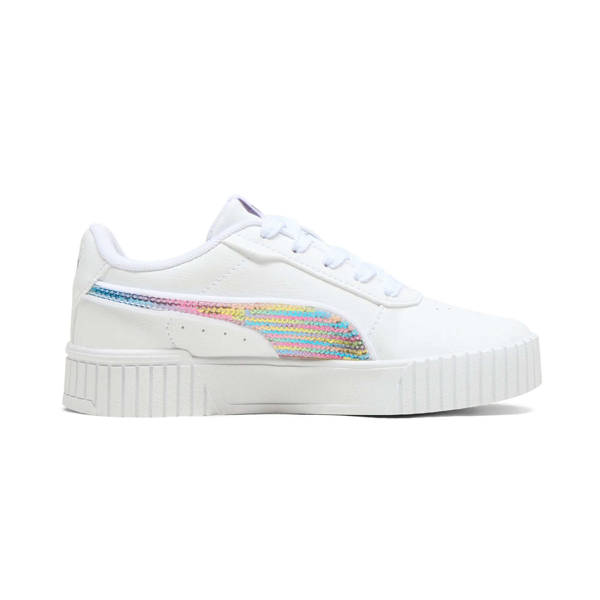 PUMA Little Kids Girls' Carina 2.0 Sequins Sneakers