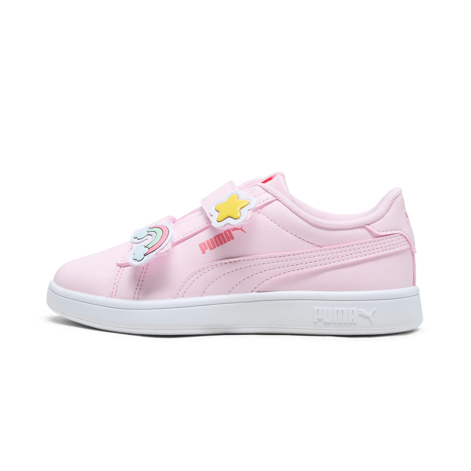 PUMA Little Kids Girls' Smash 3.0 Badges Sneakers