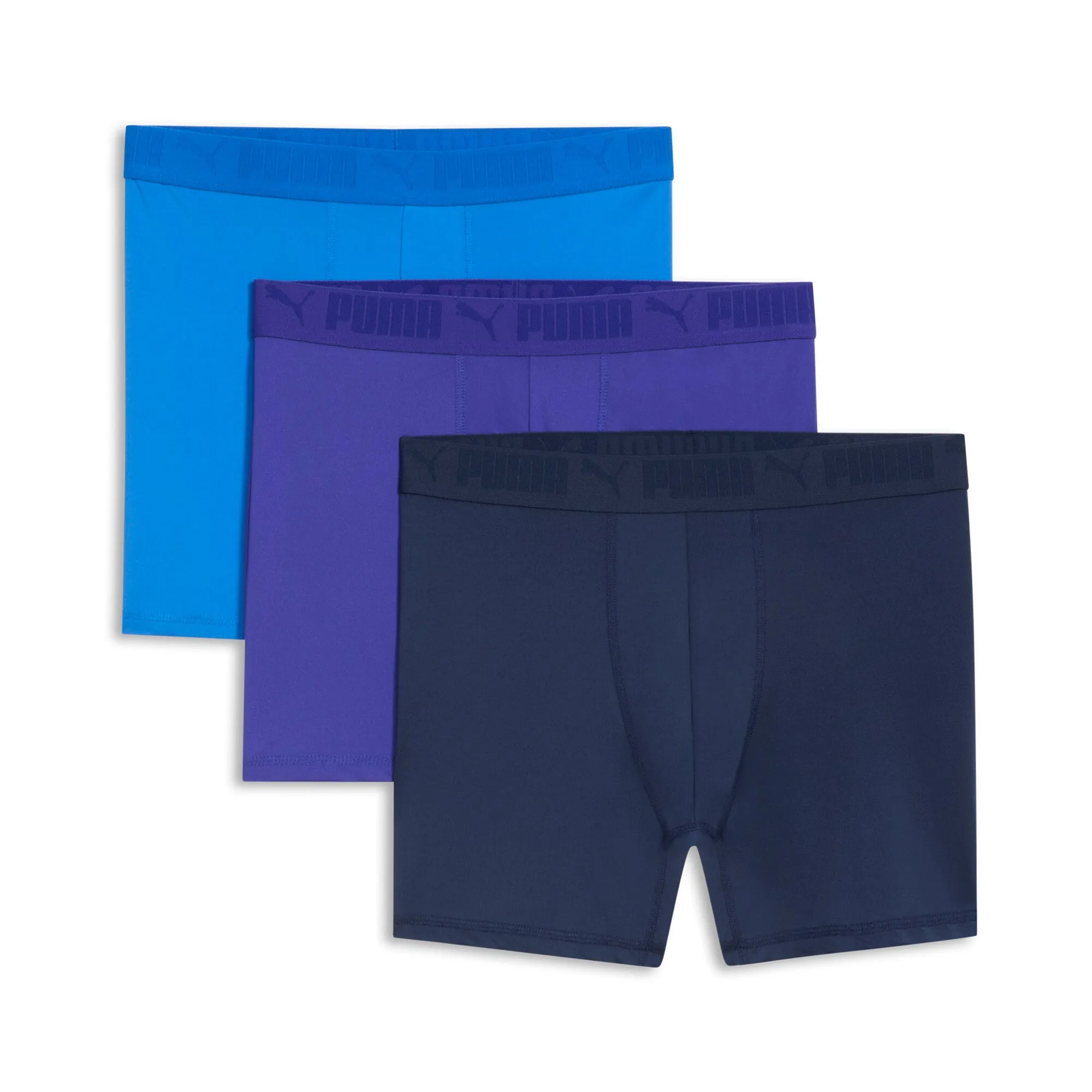PUMA Men's Athletic Fit Boxer Briefs (3 Pack)