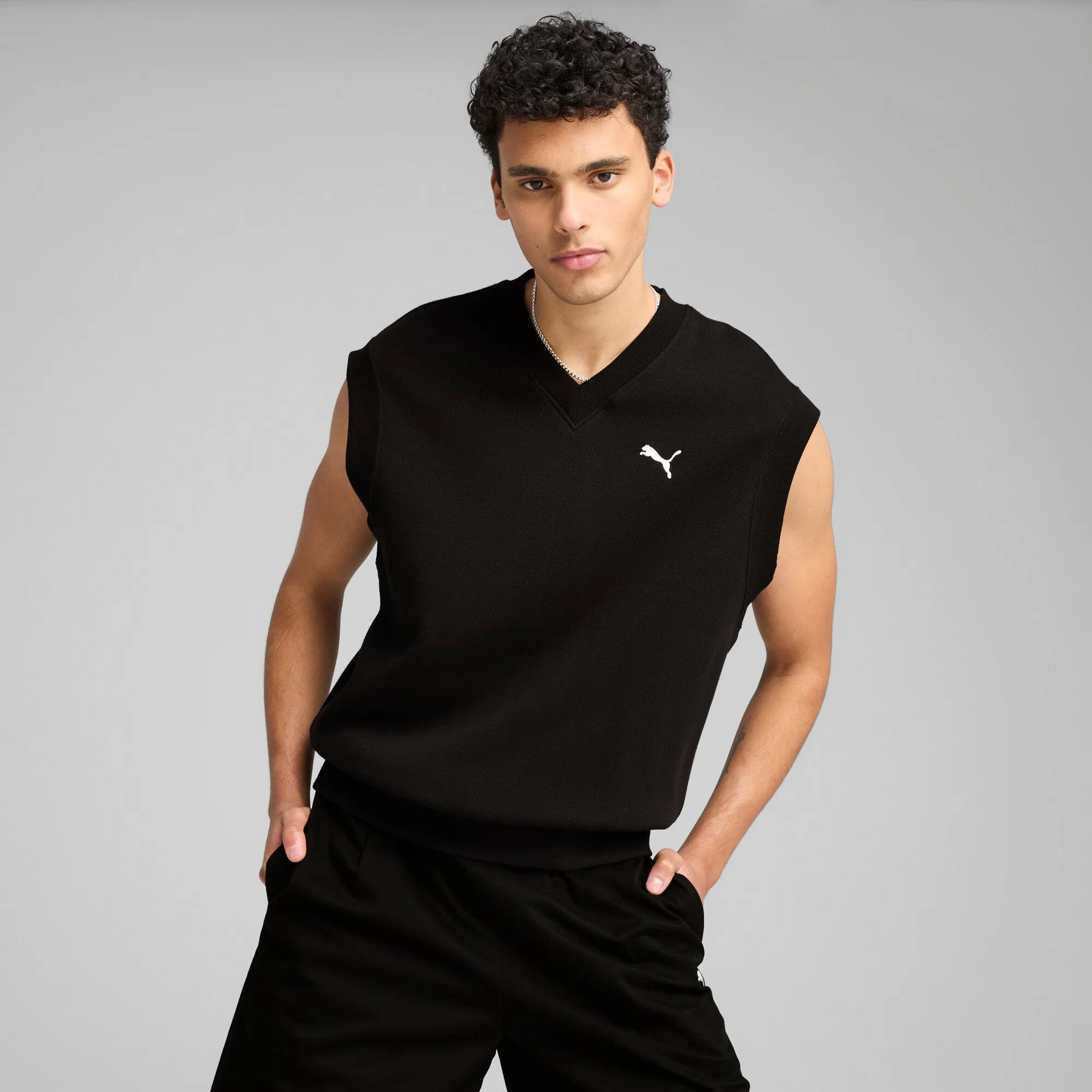 PUMA Men's WARDROBE ESSENTIALS Relaxed Vest