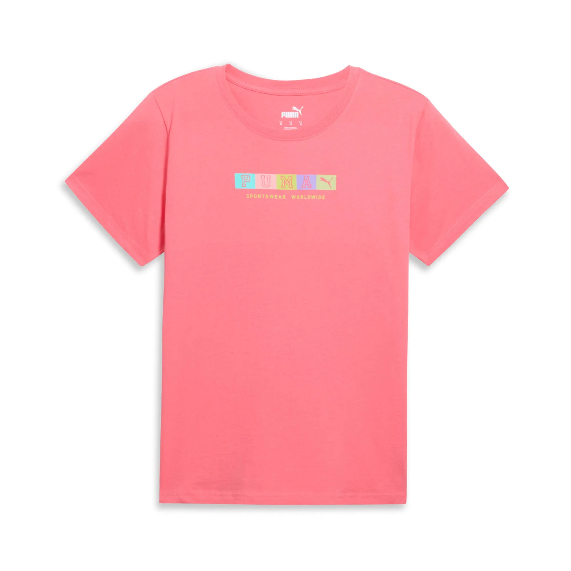 PUMA Women's GRAPHICS Block Letters Tee