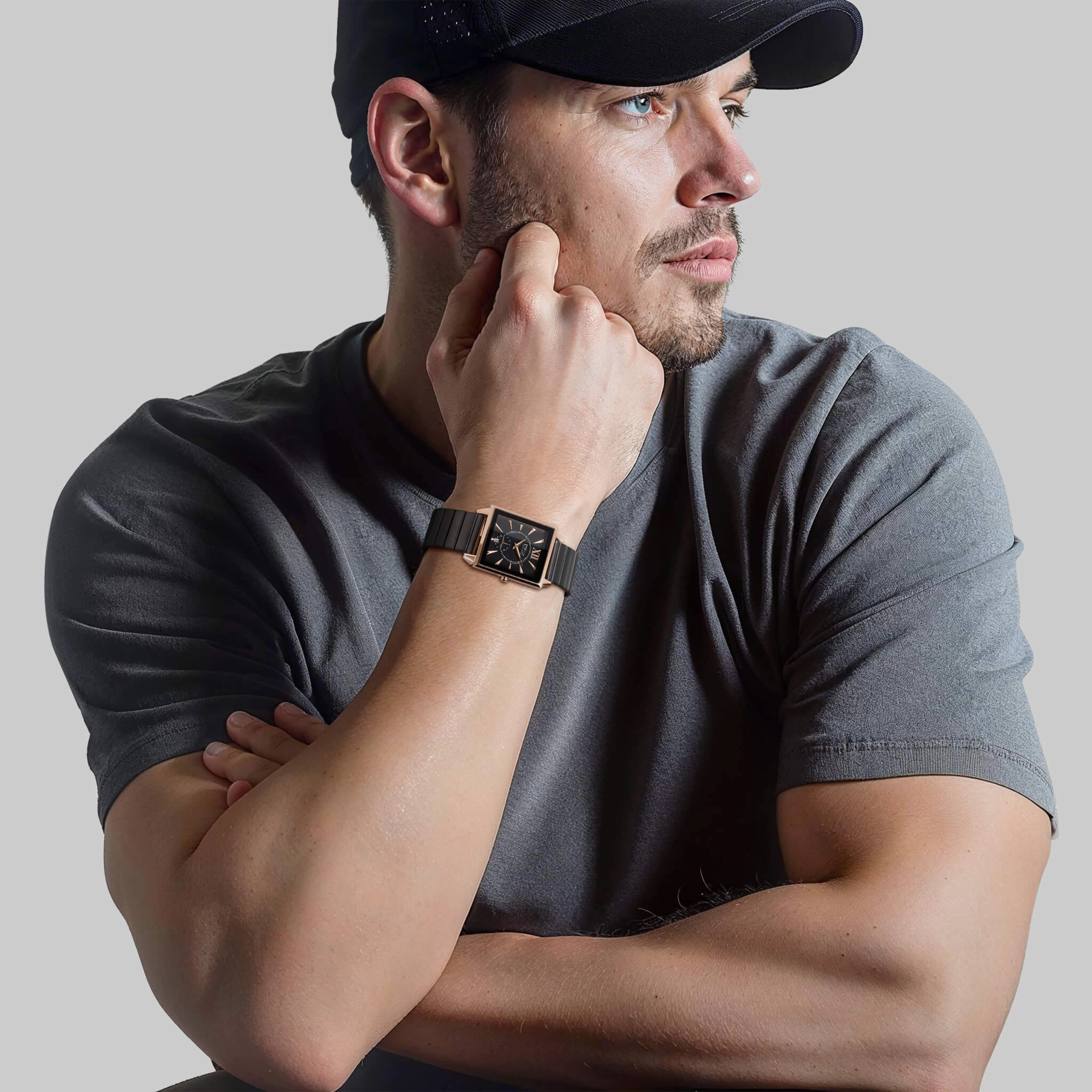 Quadro Men's Black Watch