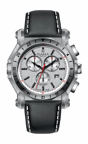 Rama Gents Chronograph Stainless Steel and Leather Quartz Watch