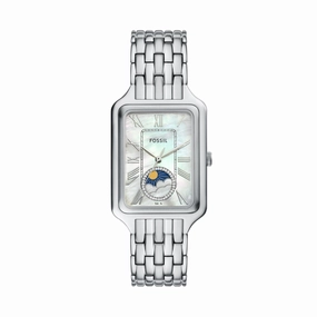 Raquel Sun Moon Multifunction Stainless Steel Watch