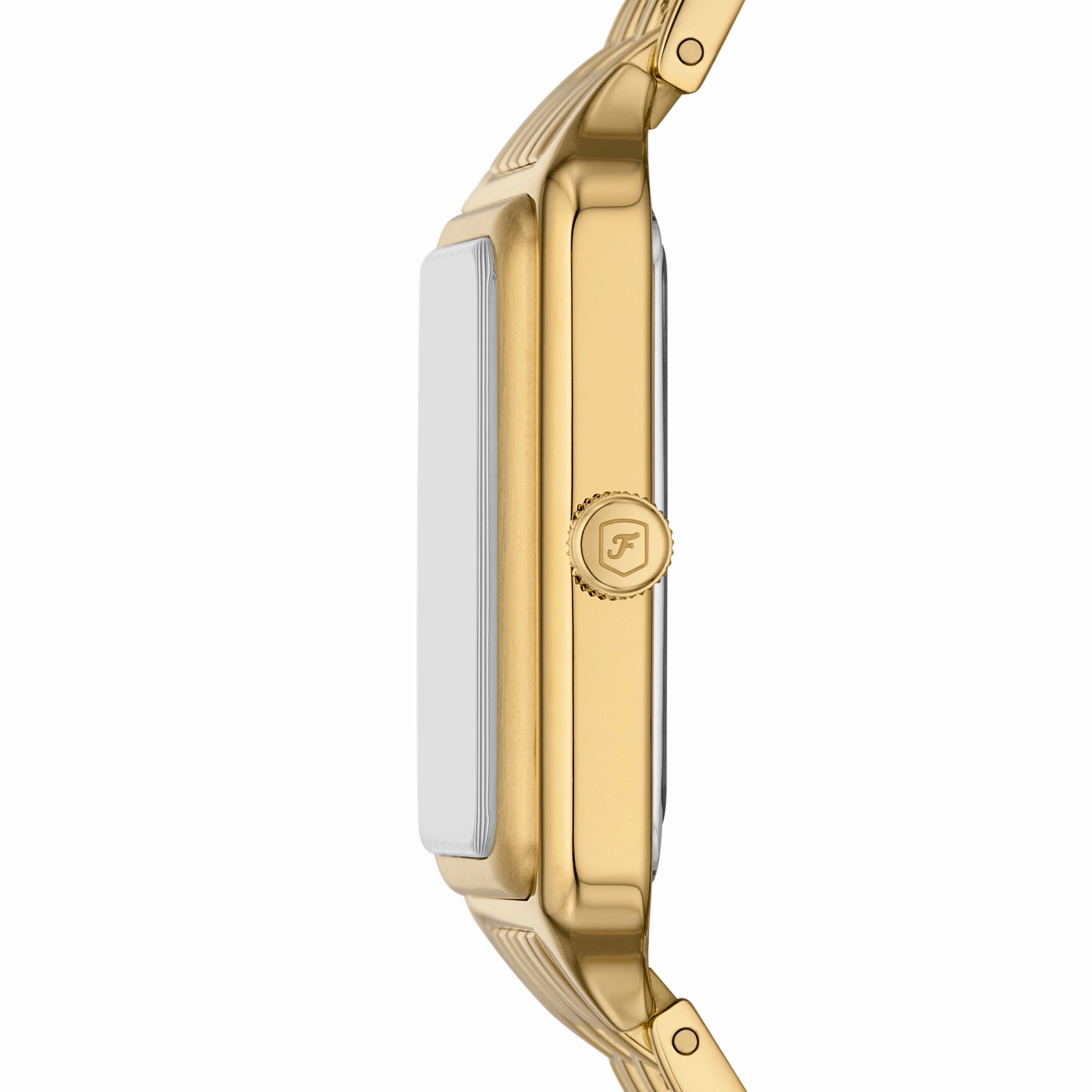 Raquel Three-Hand Date Gold-Tone Stainless Steel Watch