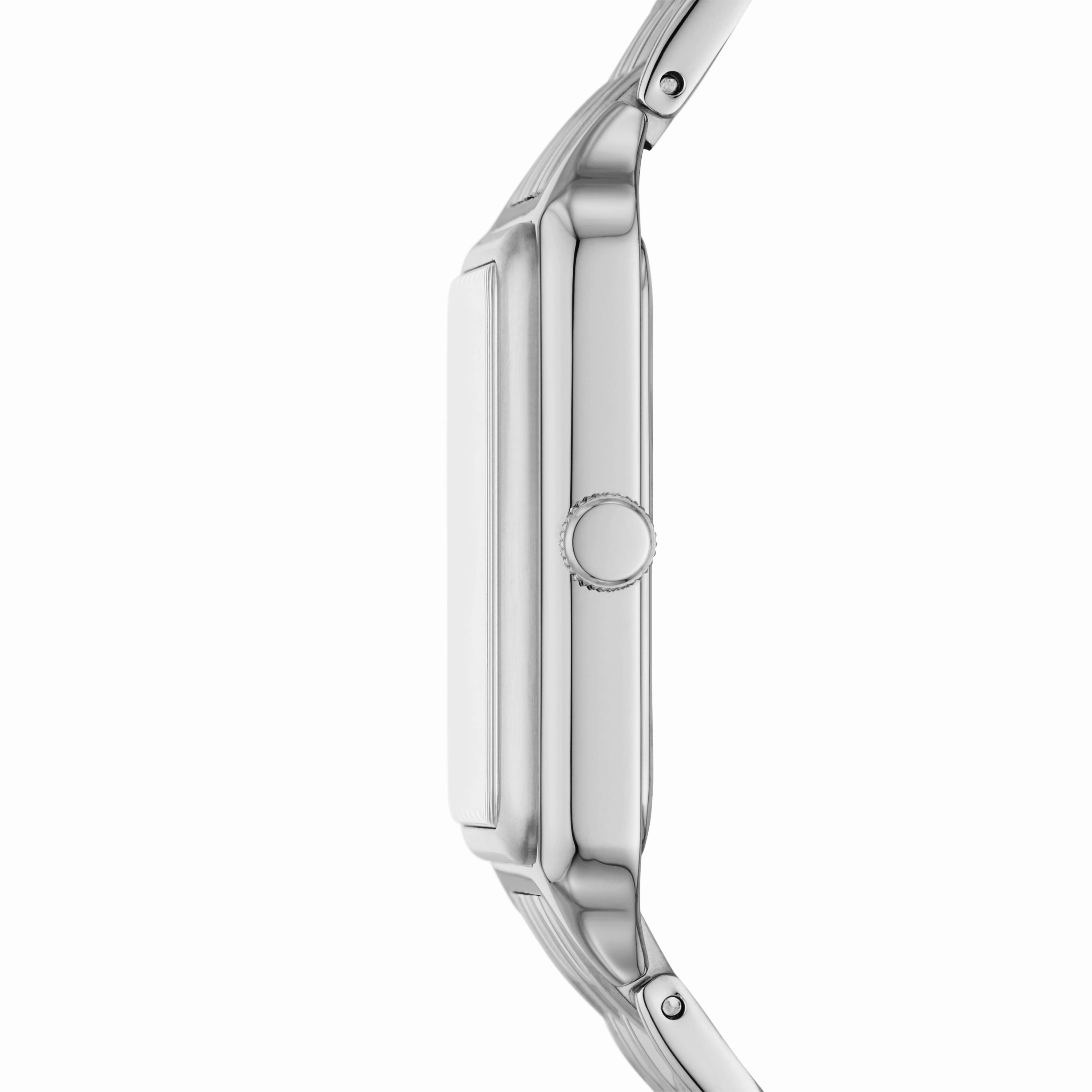 Raquel Three-Hand Date Stainless Steel Watch