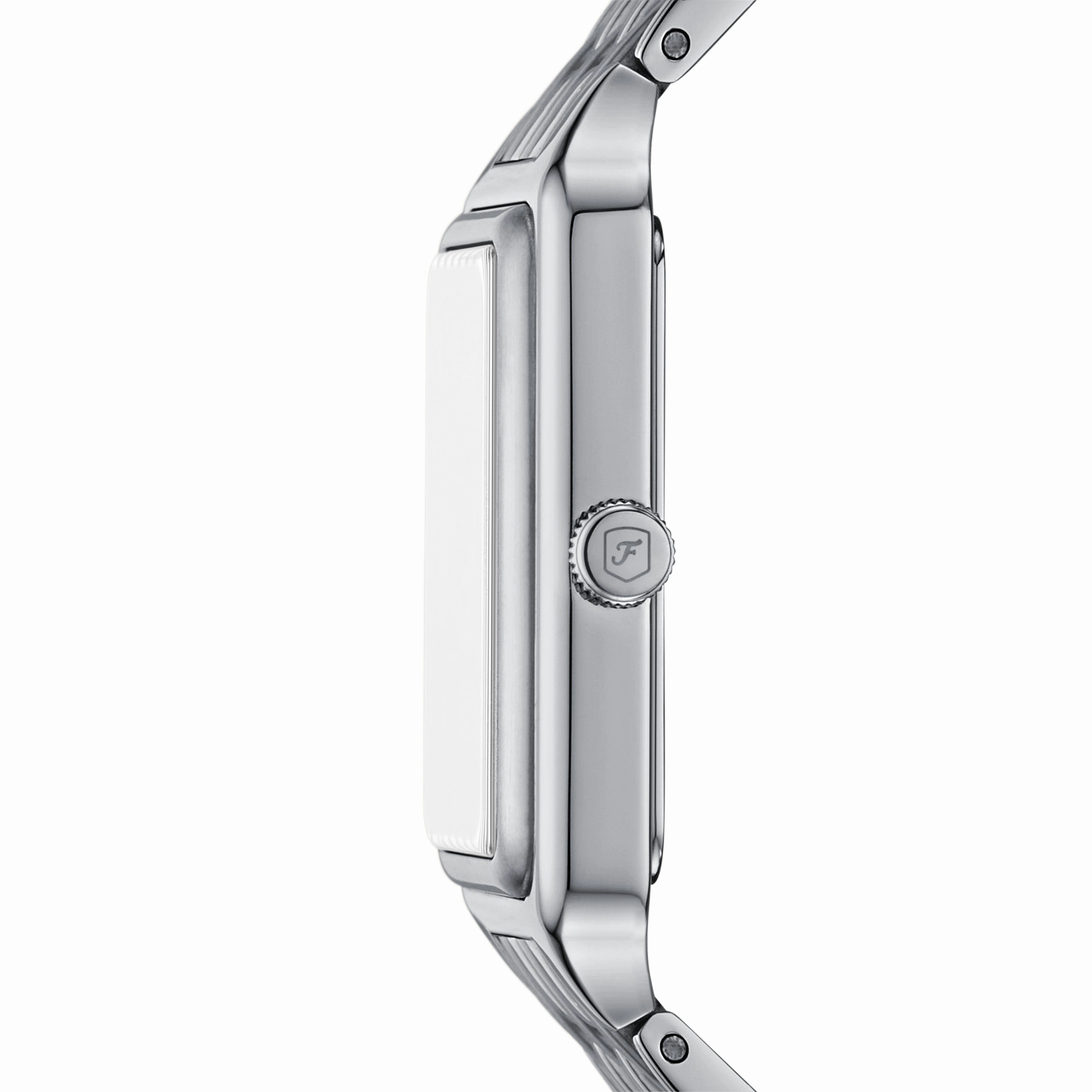 Raquel Three-Hand Date Stainless Steel Watch