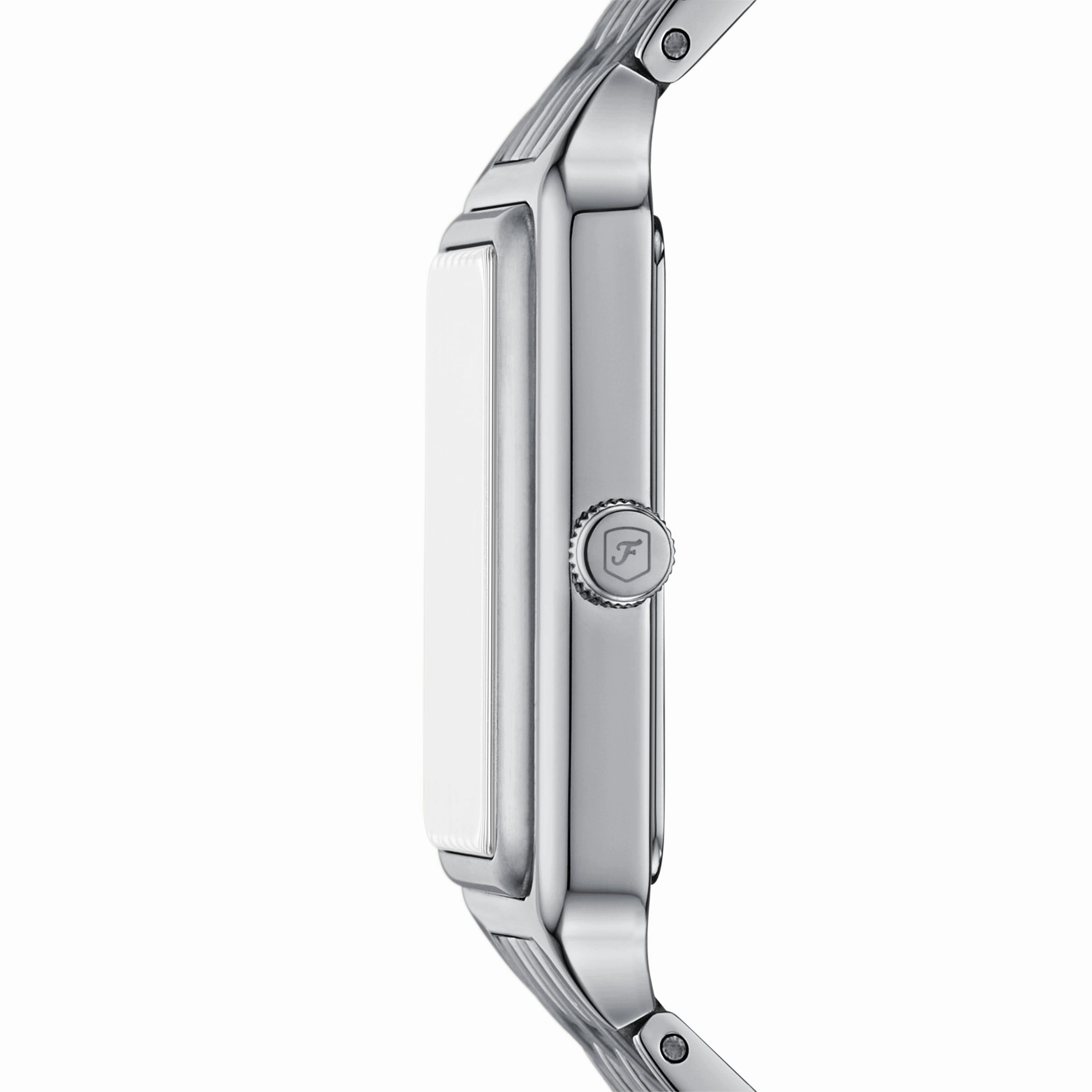 Raquel Three-Hand Date Stainless Steel Watch