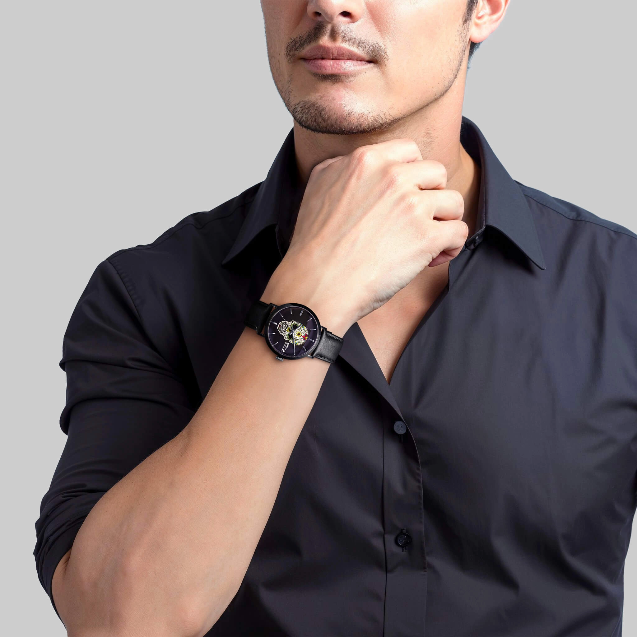 Rebel Skull Men's Black Watch