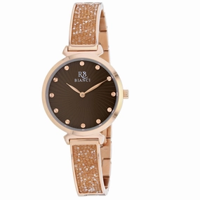 Roberto Bianci Women's Watch - Brillare Brown Dial Plated Steel Bracelet | RB0207