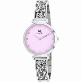 Roberto Bianci Women's Watch - Brillare Pink Dial Stainless Steel Bracelet | RB0201