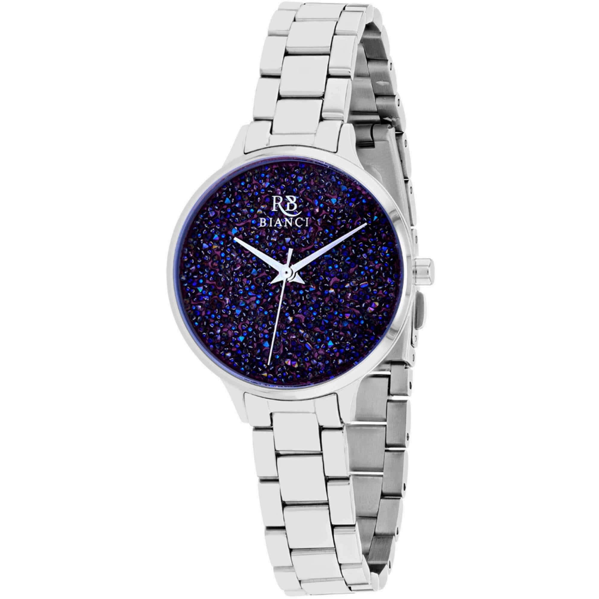 Roberto Bianci Women's Watch - Gemma Purple Dial Stainless Steel Bracelet | RB0247
