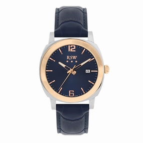 RSW Gents Blue Dial Two-Tone Stainless Steel and Leather Quartz Watch