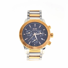 RSW Men's Stainless Steel Watch With Two-Tone RG & Silver Metal