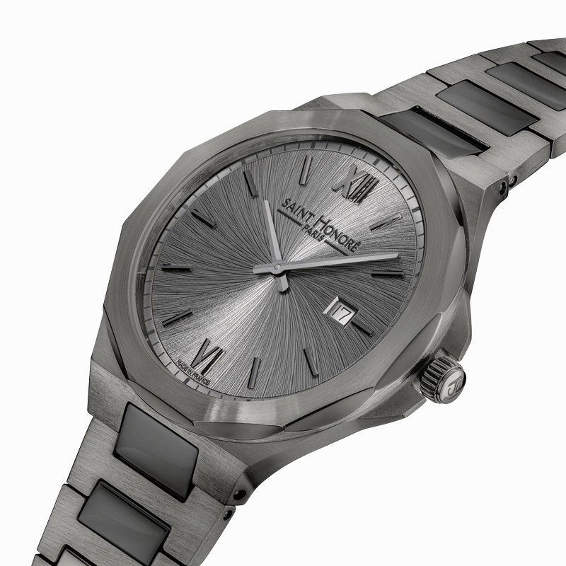 Saint Honore Matignon Men's Gun Dial & Bracelet Watch