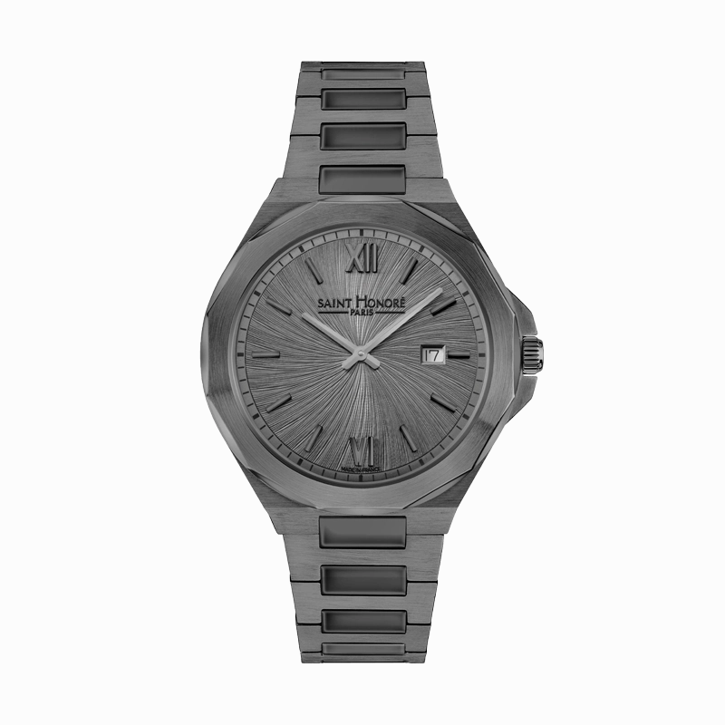 Saint Honore Matignon Men's Gun Dial & Bracelet Watch