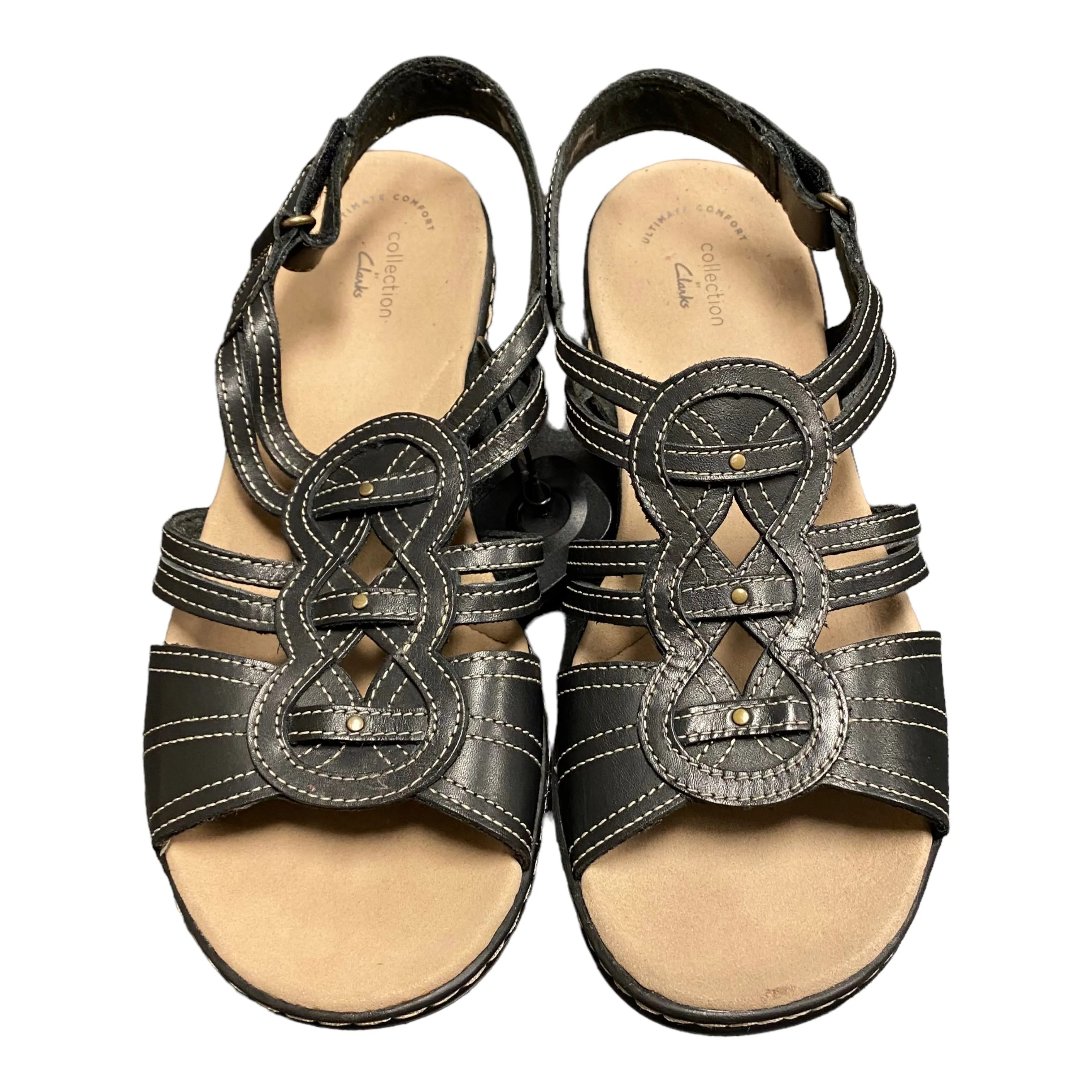 Sandals Flats By Clarks In Black, Size: 10 clarks