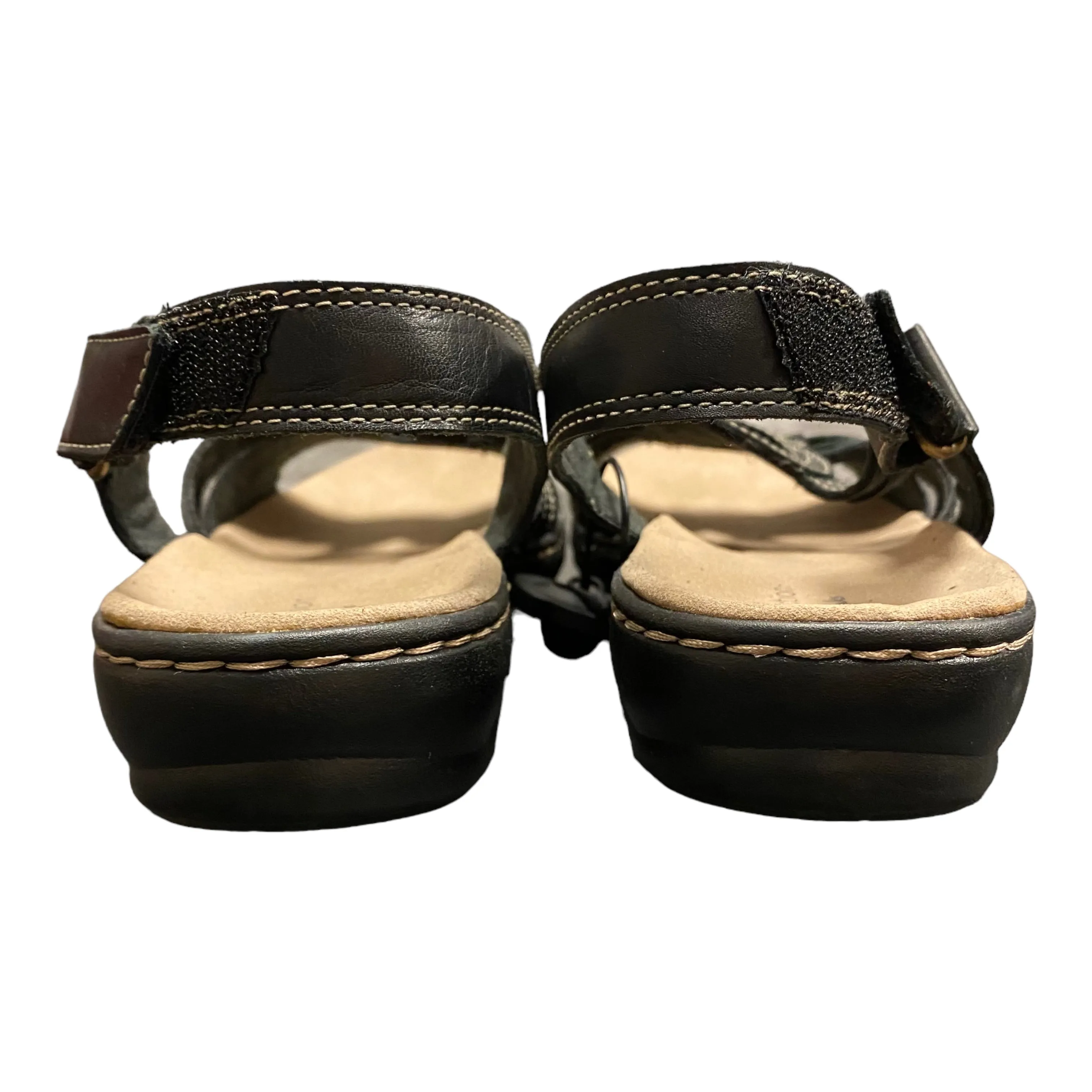 Sandals Flats By Clarks In Black, Size: 10 clarks