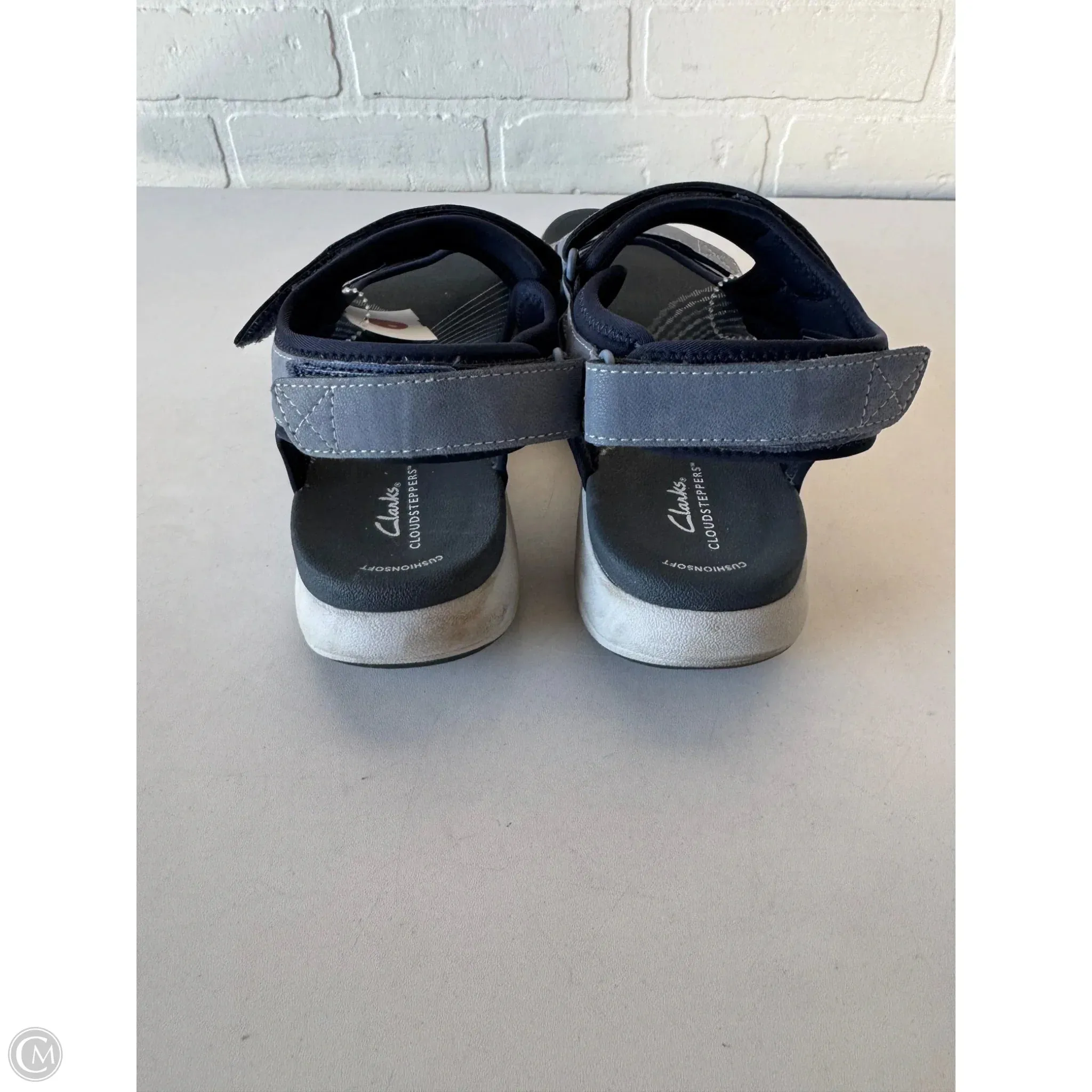 Sandals Flats By Clarks In Blue, Size: 8