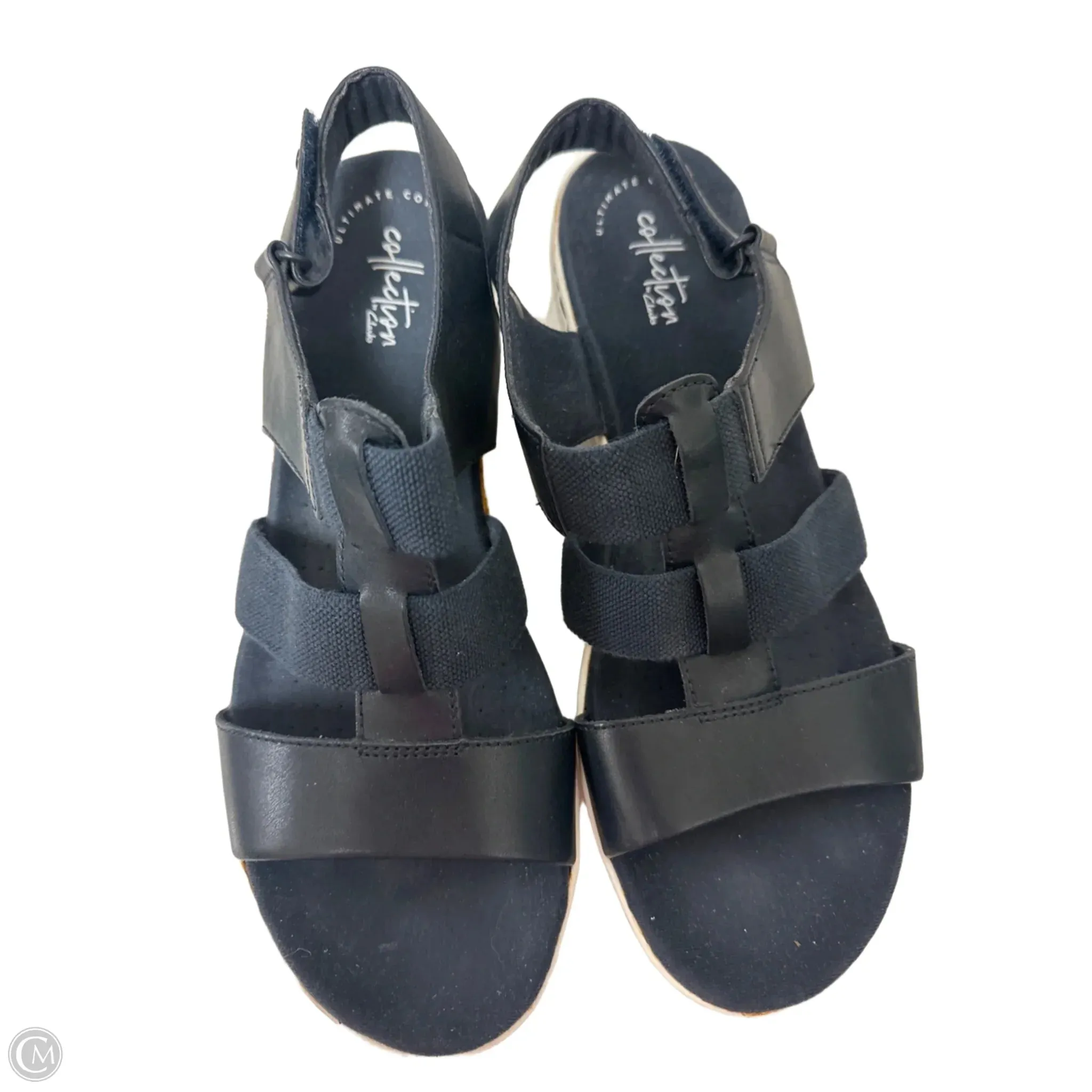 Sandals Flats By Clarks In Navy, Size: 10